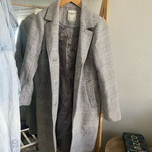Plaid Abercrombie Dad Coat